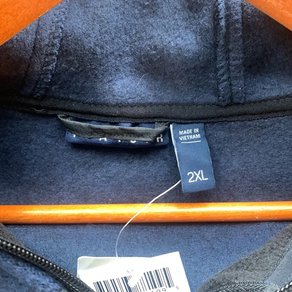 PGA‎ Tour Men’s 2XL Jacket Blue and Black Quilted and Fleece